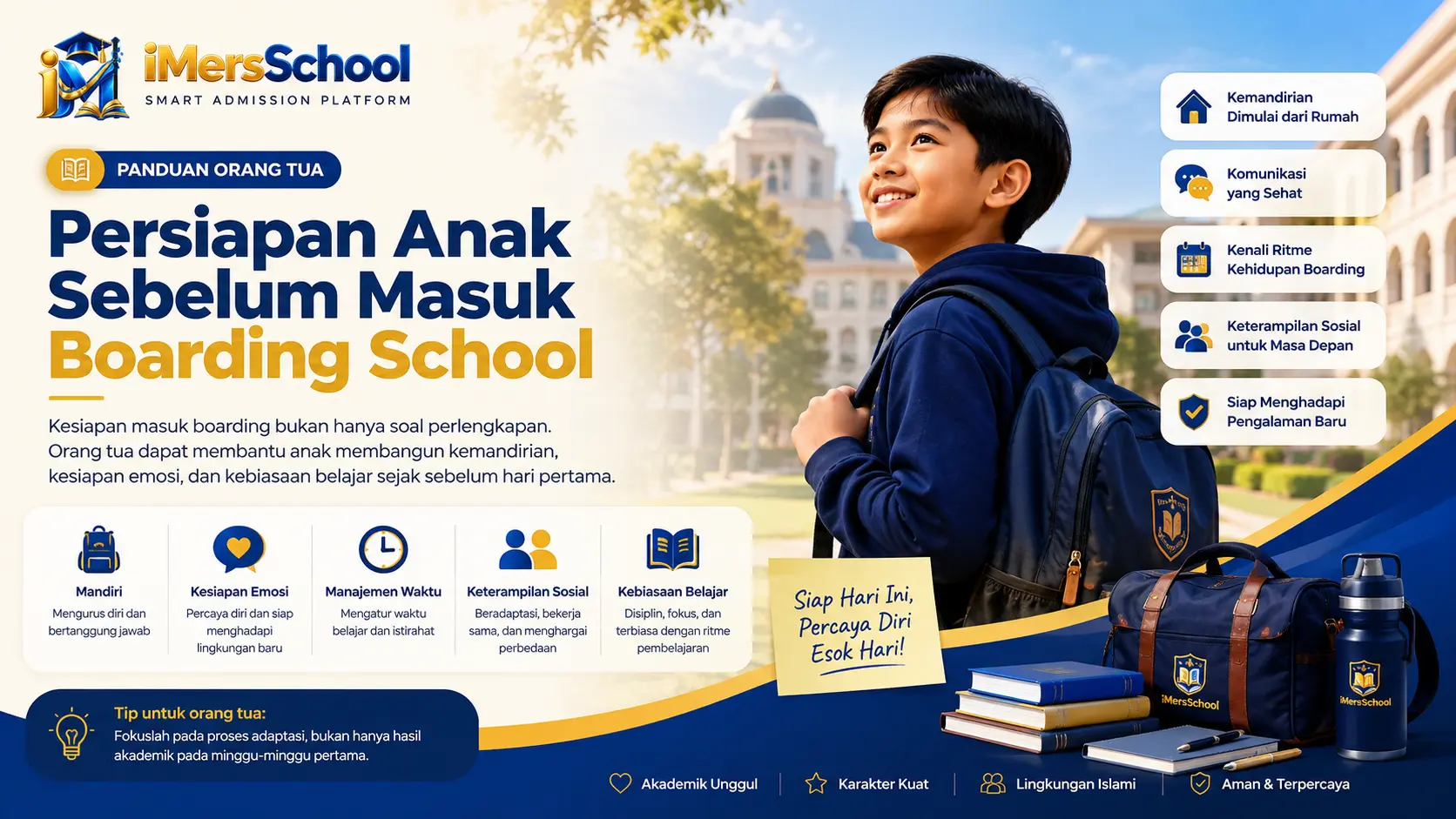 Persiapan Anak Sebelum Masuk Boarding School